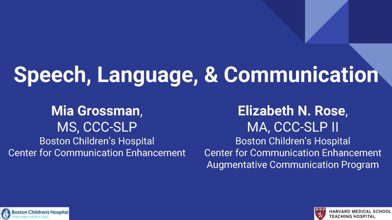 Early Communication Development - AAC