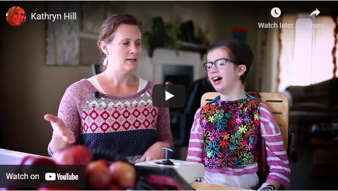 Katie Hill introducing herself to her middle school class