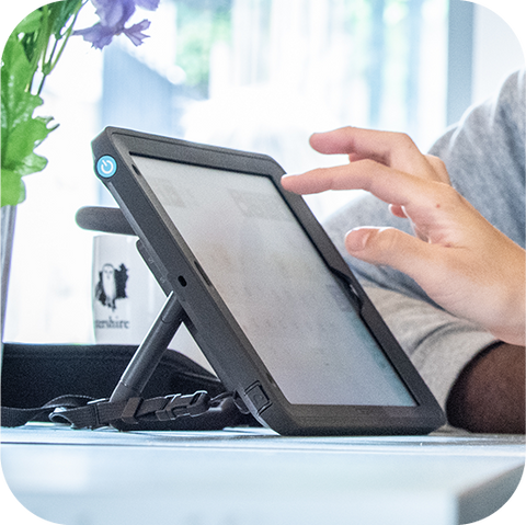 Talk Pad used on a table